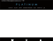 Tablet Screenshot of platinumnightclub.com.au